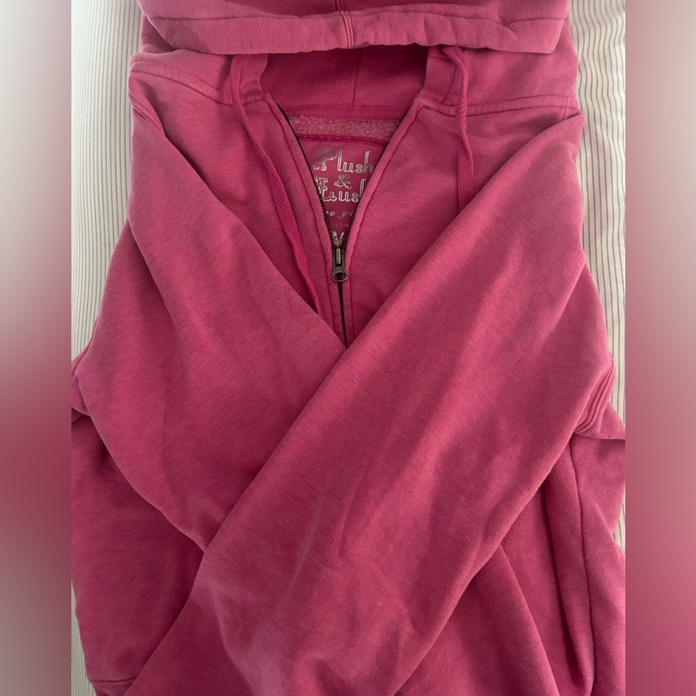 Vintage Victoria secret, large pink zip up